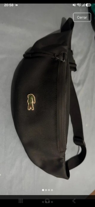 Riñonera Lacoste Negra