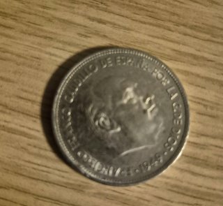 Moneda 5 Pesetas 1949 España