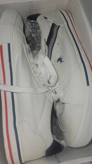 Zapatillas Lois Blancas y Azules