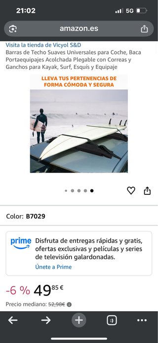 Portaequipajes de techo para coche