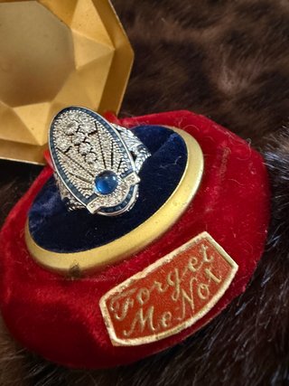Anillo con Piedra Azul