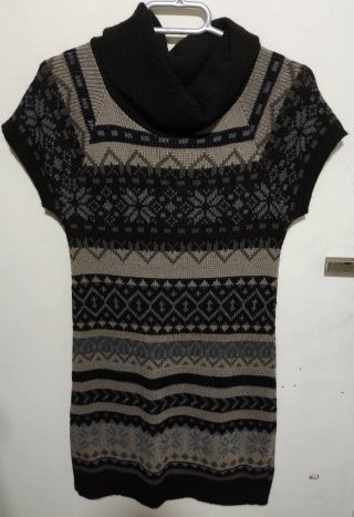 Vestido de punto estampado
