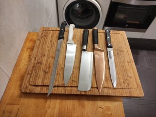 Colección Cuchillos Cocina Metal y Madera