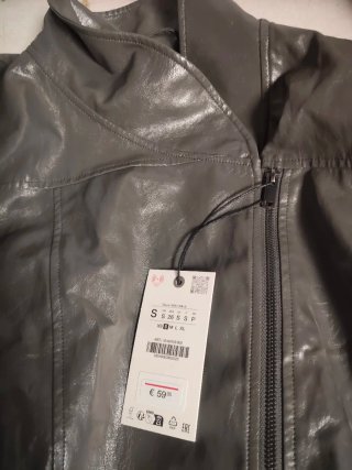 Cazadora Zara Gris Talla S
