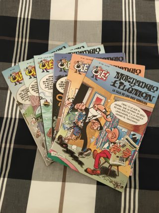 Tebeos Mortadelo vendo o cambio.