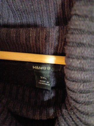 Jersey de cuello vuelto negro