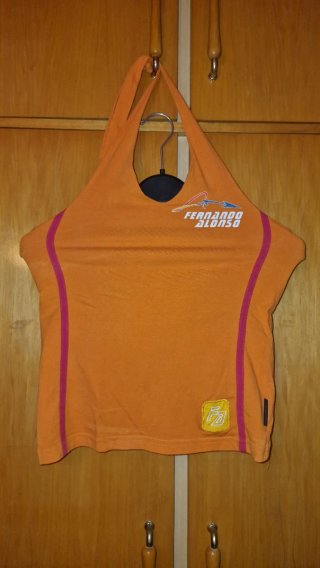 Top halter Fernando Alonso F1 vintage Talla XS