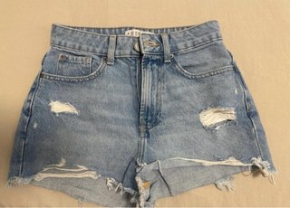 Short Vaquero Zara Azul Talla XS
