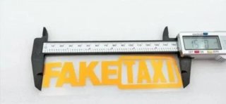 Pegatinas vinilo fake Taxi