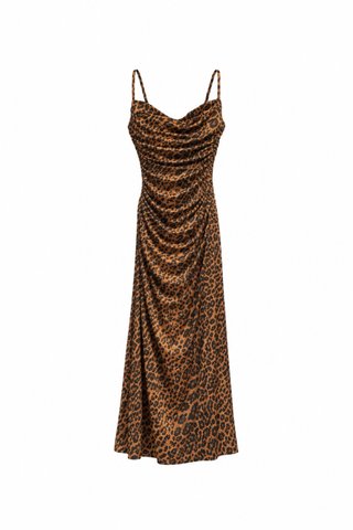 Vestido largo leopardo Zara