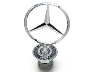 Logo capó Mercedes W202 W212 cromado
