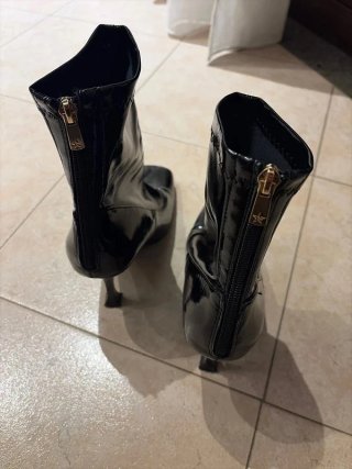Stivaletti donna neri lucidi