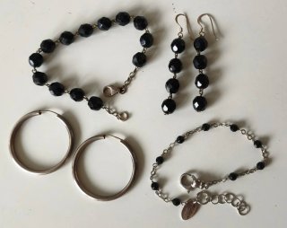 Pulseras y Pendientes de Plata y Piedras Lotus