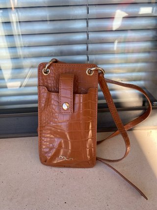 Bolso para móvil Milano marrón