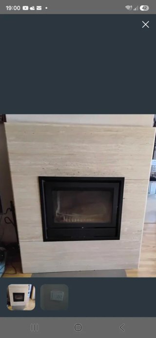 Chimenea insert de leña Edilkamin mas piedra
