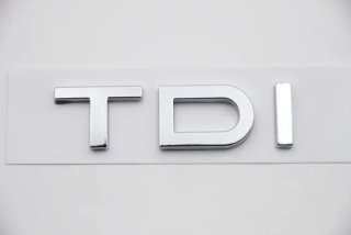 Emblema logo trasero Audi TDI cromado
