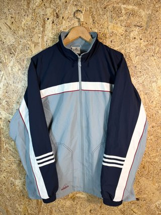 Adidas Vintage Track Jacket Light Blue Size XL