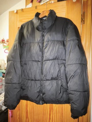 Chaqueta acolchada negra Zara