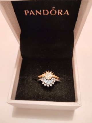 Anillos Pandora Sol y Luna Talla 54