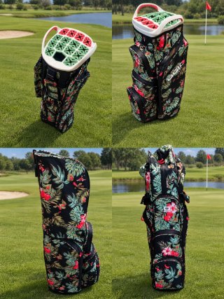Borsa da Golf con Stampa Floreale