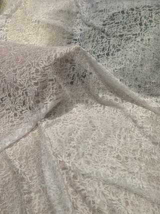 Tela de encaje blanco 260x155 cm