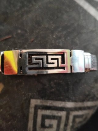 Pulsera Plata Diseño Greca