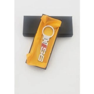 Llavero metálico Audi logo S6 símbolo cromado