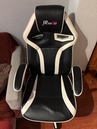 Silla Gaming JR Knight Negro y Blanco