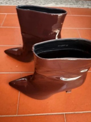 Stivaletti donna ecopelle marrone Tg 38