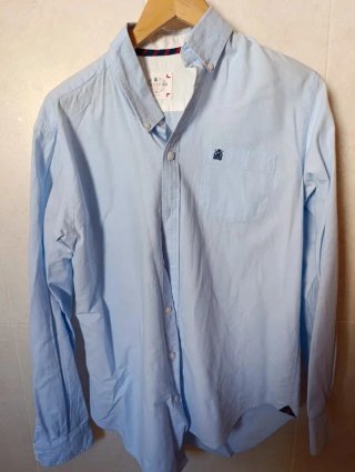 Camisa Cortefiel azul talla L
