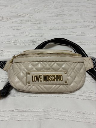 Riñonera LOVE Moschino Beige