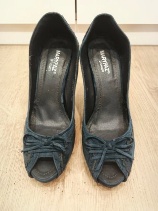 Zapatos Marypaz Azul Talla 40
