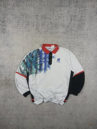 Felpa Lotto Vintage 80s 90s Graphic Boxy Fit