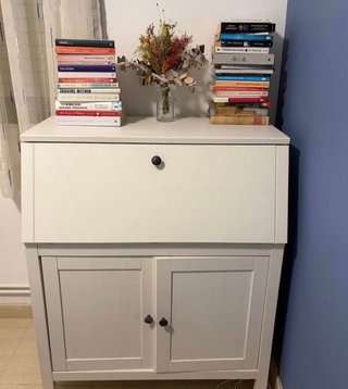 Escritorio tipo secreter IKEA blanco