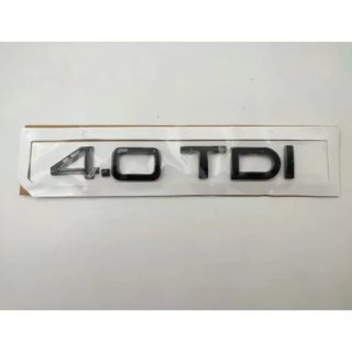 Emblema logo AUDI4.0 TDI negro