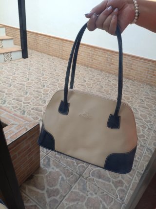 Bolso Felipe Mérida Beige y Azul