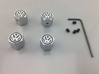 Tapones antirrobo VW Volkswagen logo negro