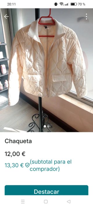 Chaqueta entretiempo acolchada