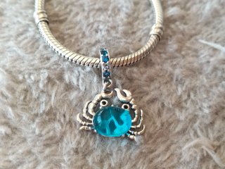 Charm Cangrejo plata de ley