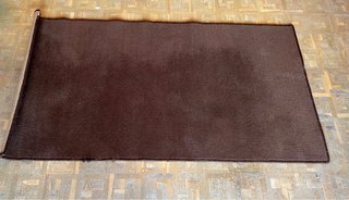 Alfombra Rectangular Marrón 168x90