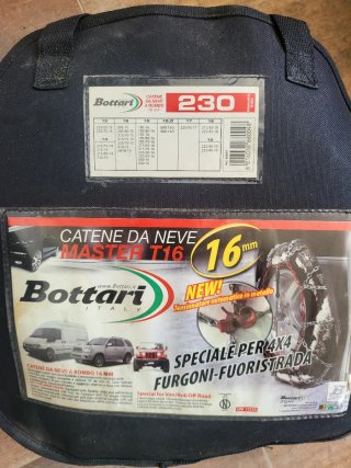 Cadenas para nieve Bottari 230 T16