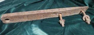 Antiguo tirante de hierro forjado Herraje rústico
