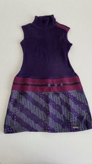 Vestido de punto morado