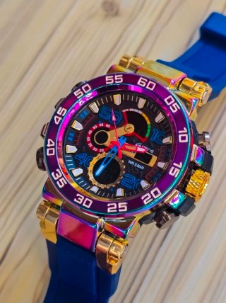 Reloj Multicolor con Correa Azul