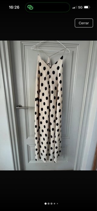Vestido Largo de Topos