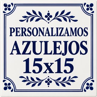 Azulejo Cerámico Personalizado 15x15 con soporte