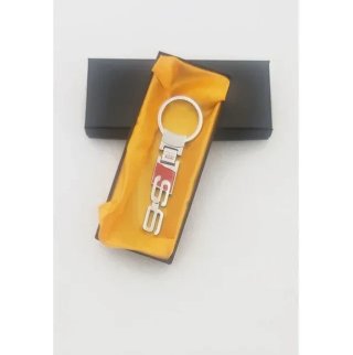 Llavero metálico Audi logo S6 símbolo cromado