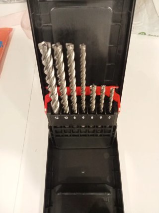 Juego de brocas para martillo sds