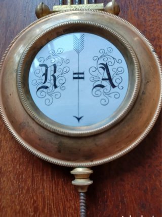 Péndulo Antiguo Reloj Alfonsino Lenteja Decorada