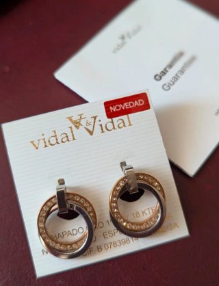 Pendientes Vidal Vidal chapado oro 18kilates